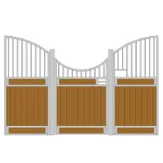 Hårdttræ front model wave - Priser hestebokse hårdttræ