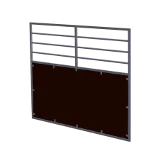 Eco sidestykke vandrette rør på specialmål - Hestebokse economic